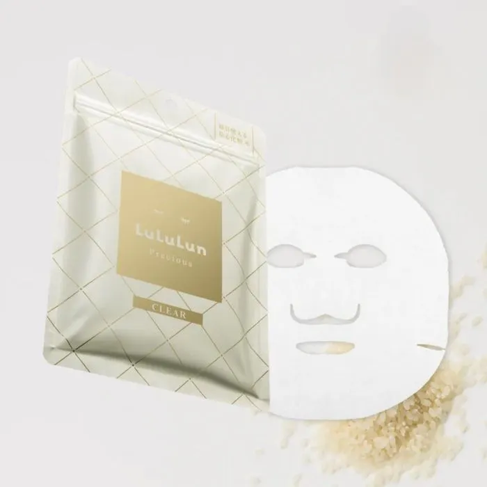 Маска для лица Lululun Precious Clear White Face Mask Антивозрастная Осветляющая 7 шт. (4582305068894) изображение 2