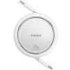 Дата кабель USB-C to USB-C 1.0m 100W white Baseus (P10364500211-00) изображение 3