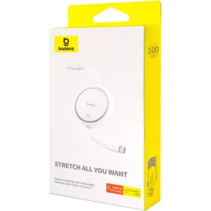 Дата кабель USB-C to USB-C 1.0m 100W white Baseus (P10364500211-00) изображение 7
