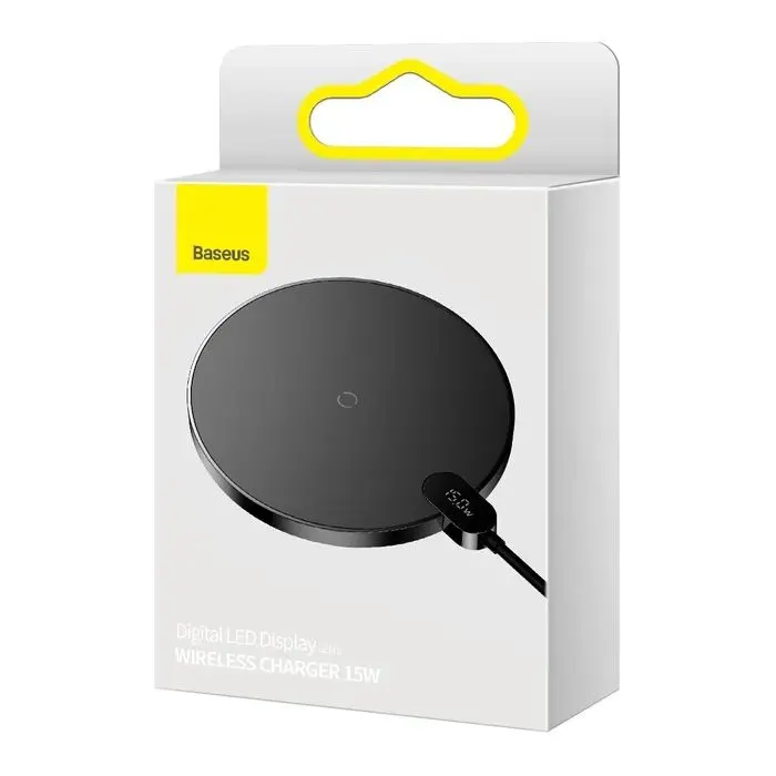 Зарядное устройство Baseus Wireless Qi 15W + cable USB-C 1.5m (CCED000001) изображение 5