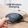 Зарядное устройство Baseus Wireless Qi 15W + cable USB-C 1.5m (CCED000001) изображение 6