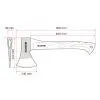 Сокира Alloid Pro, ручка з фібергласу, 1500г, 90см (AF-70141500) зображення 2