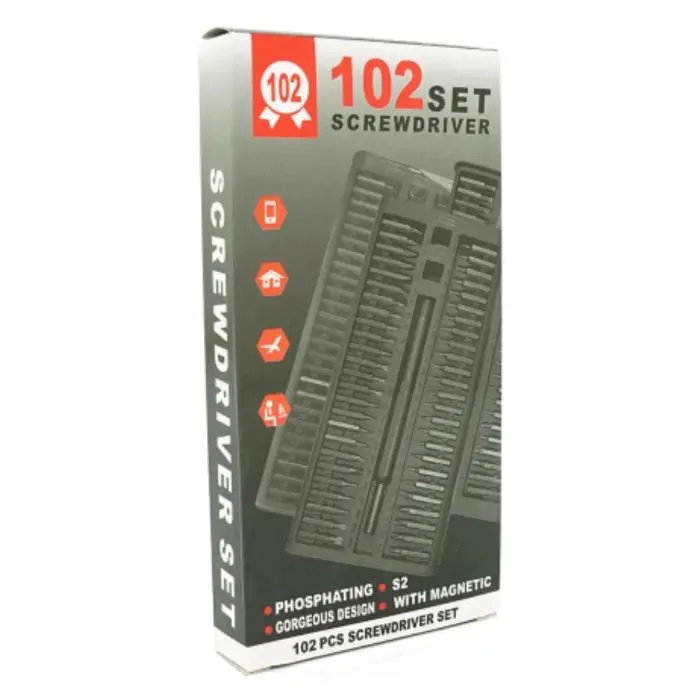 Отвертка Voltronic 102 в 1, держатель 115мм, биты S2, магнитные, алюминий, Box (ZD-972Е) изображение 4
