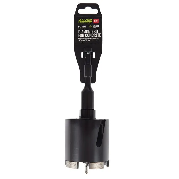 Коронка Alloid Pro, алмазна, по бетону, SDS-plus, 72мм (DC-3572) зображення 4