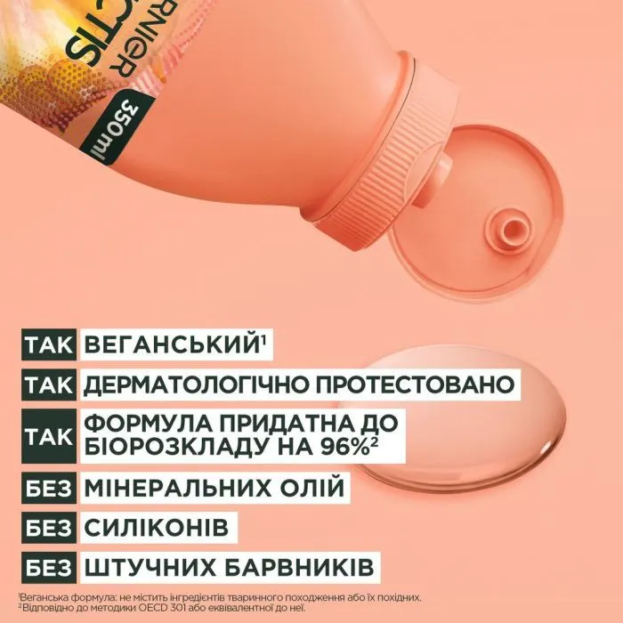 Шампунь Garnier Fructis Pineapple Hair Food Glowing Lengths Shampoo 350 мл (3600542522793) изображение 6