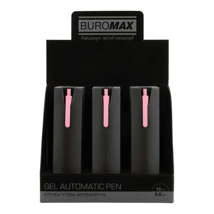 Ручка гелева Buromax автоматична MIST, 0,5 мм, сині чорнила, лаванда (BM.83103-39) зображення 5