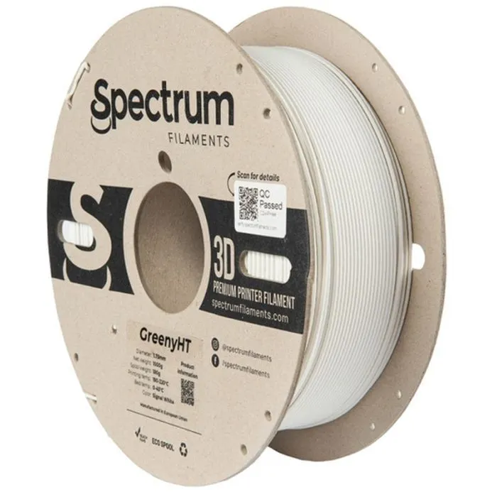 Пластик для 3D-принтера Spectrum GreenyHT 1.75mm 1kg White, Signal RAL 9016 (80700)