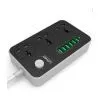 Мережевий фільтр живлення LDNIO SC3604, 3 роз, 6 USB, 2м, Black (SC3604) зображення 2