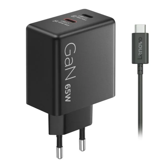 Блок питания к ноутбуку Lenovo Dual USB-C 65W GaN Charger (40AW065BEU)