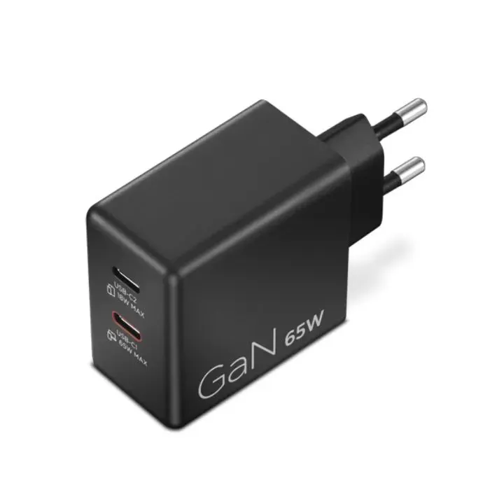 Блок питания к ноутбуку Lenovo Dual USB-C 65W GaN Charger (40AW065BEU) изображение 4