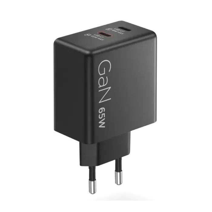 Блок питания к ноутбуку Lenovo Dual USB-C 65W GaN Charger (40AW065BEU) изображение 5