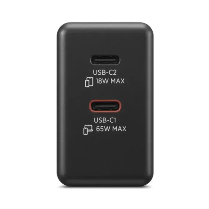 Блок питания к ноутбуку Lenovo Dual USB-C 65W GaN Charger (40AW065BEU) изображение 7