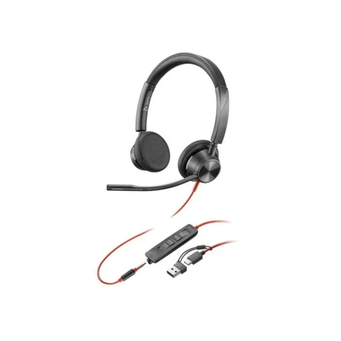 Наушники Poly Blackwire 3325 USB-C/A Black (8X221AA) изображение 2