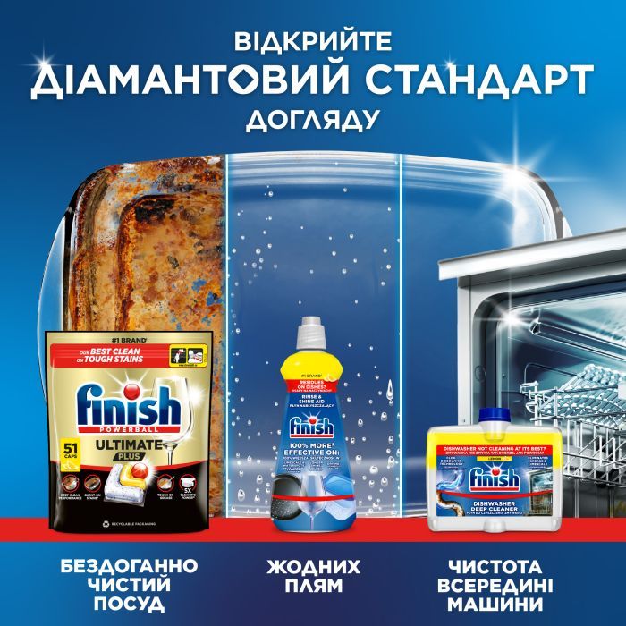 Таблетки для посудомоечных машин Finish Ultimate Plus All in 1 Lemon 45 шт. (5908252010998) изображение 12