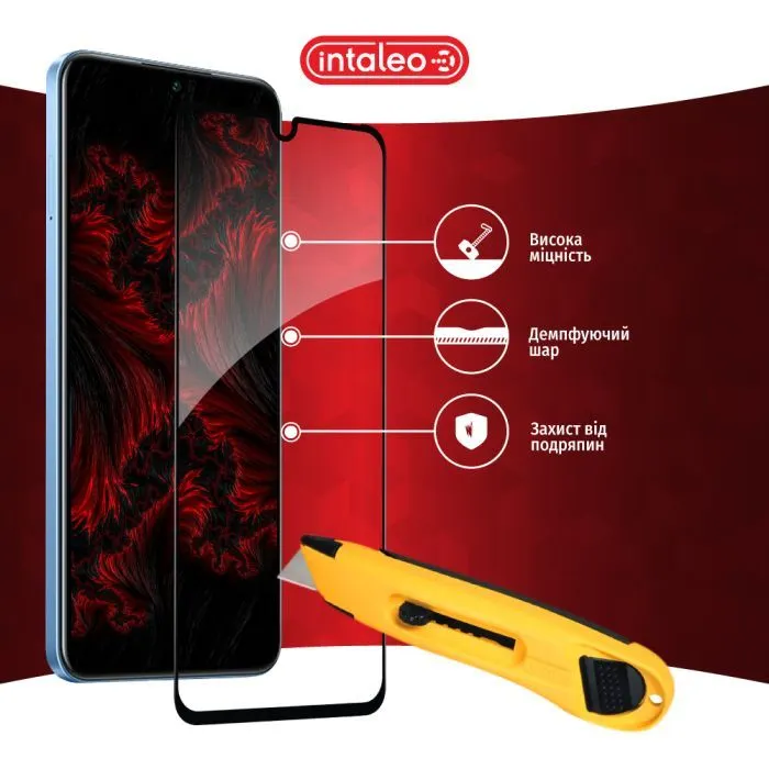 Скло захисне Intaleo Full Glue Infinix Note 12 Pro Black (1283126546648) зображення 5