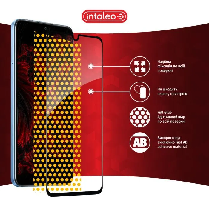 Скло захисне Intaleo Full Glue Infinix Note 12 Pro Black (1283126546648) зображення 7