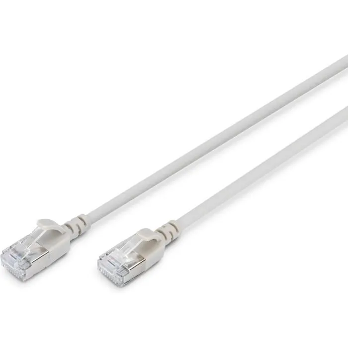 Патч-корд 0.5м, FTP, cat.6A, Sliim, AWG 32/7, Cu, LSZH, grey Digitus (DK-1632-A-005S)
