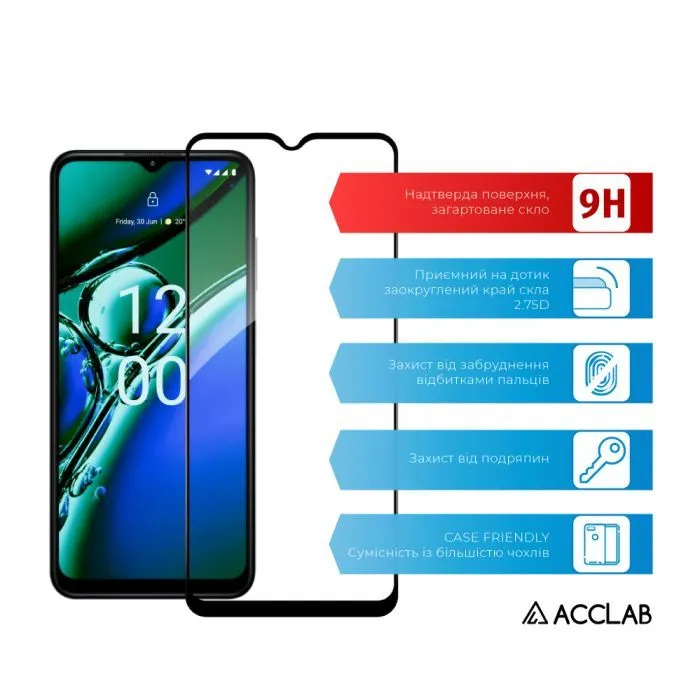 Скло захисне ACCLAB Full Glue ESD HMD ARC Black (1283126624049) зображення 3
