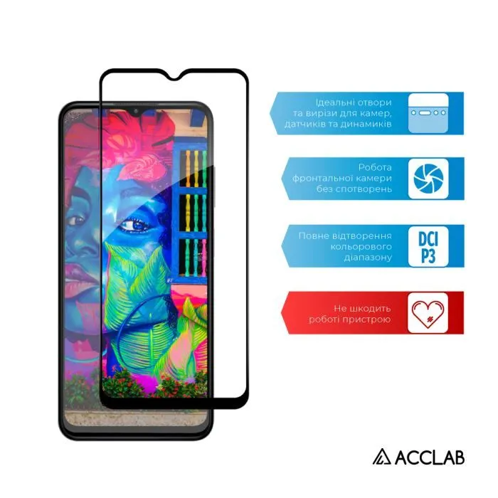 Скло захисне ACCLAB Full Glue ESD HMD ARC Black (1283126624049) зображення 5