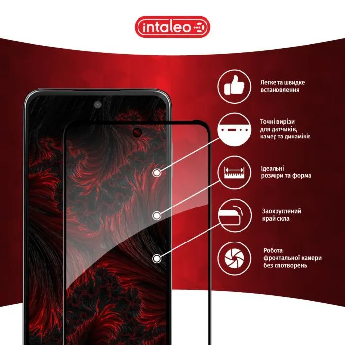 Скло захисне Intaleo Full Glue ESD HMD Pulse+ Black (1283126624186) зображення 3
