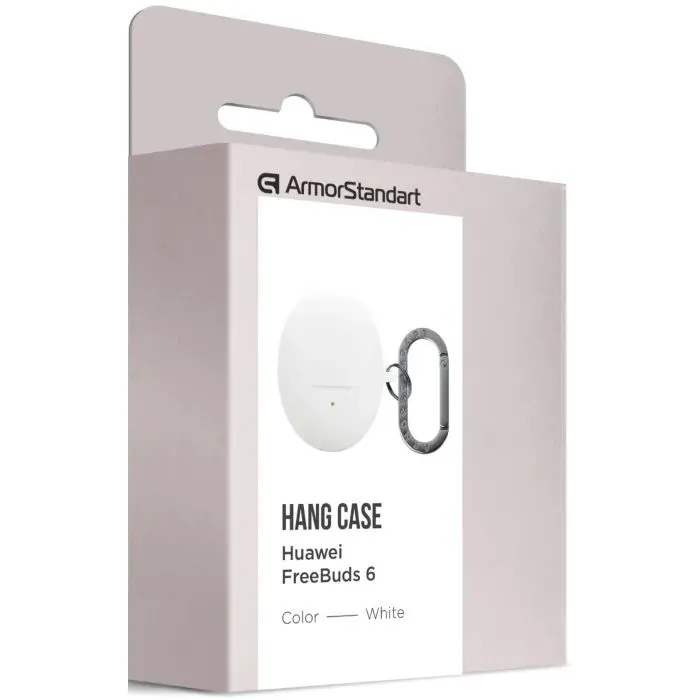Чехол для наушников Armorstandart Hang Case For Huawei FreeBuds 6 White (ARM86145) изображение 3