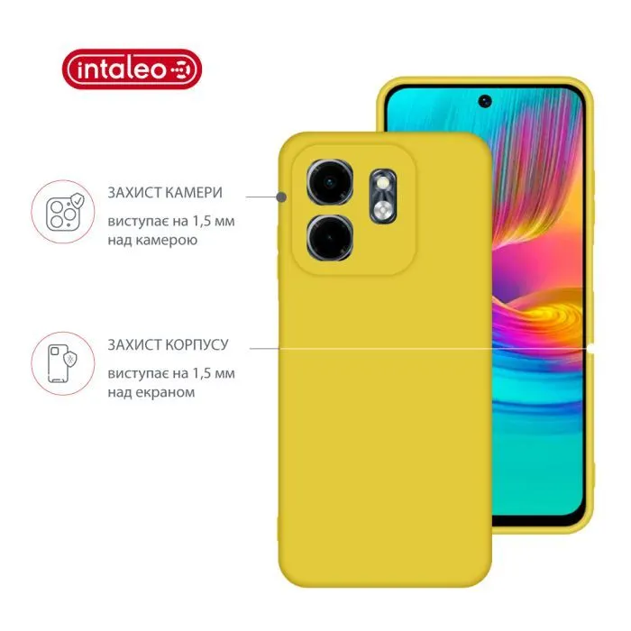 Чохол до мобільного телефона Intaleo Silicone Infinix Smart 9 Yellow (1283126599583) зображення 3