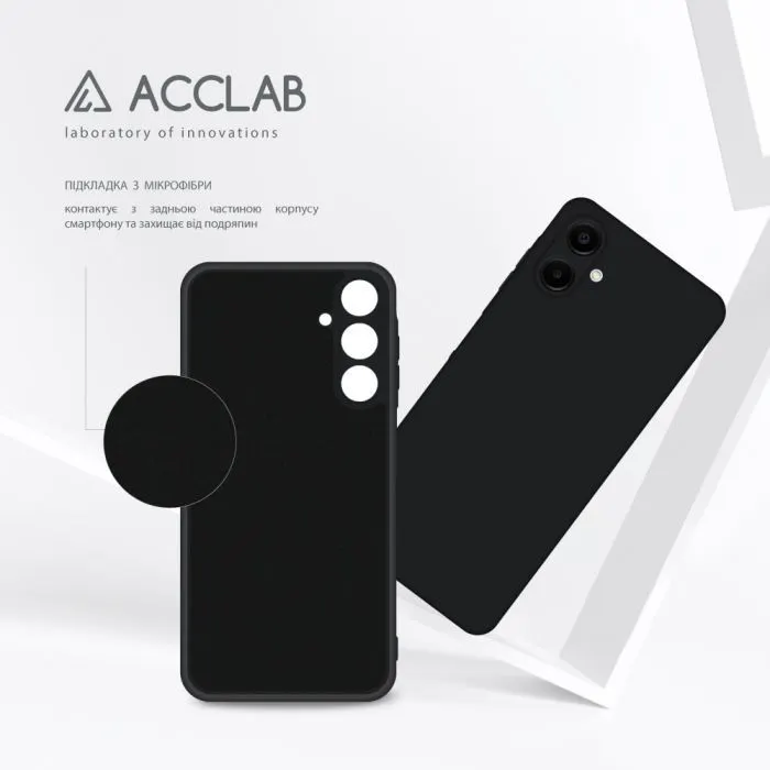 Чохол до мобільного телефона ACCLAB Silicone Samsung Galaxy A06 Black (1283126601668) зображення 5