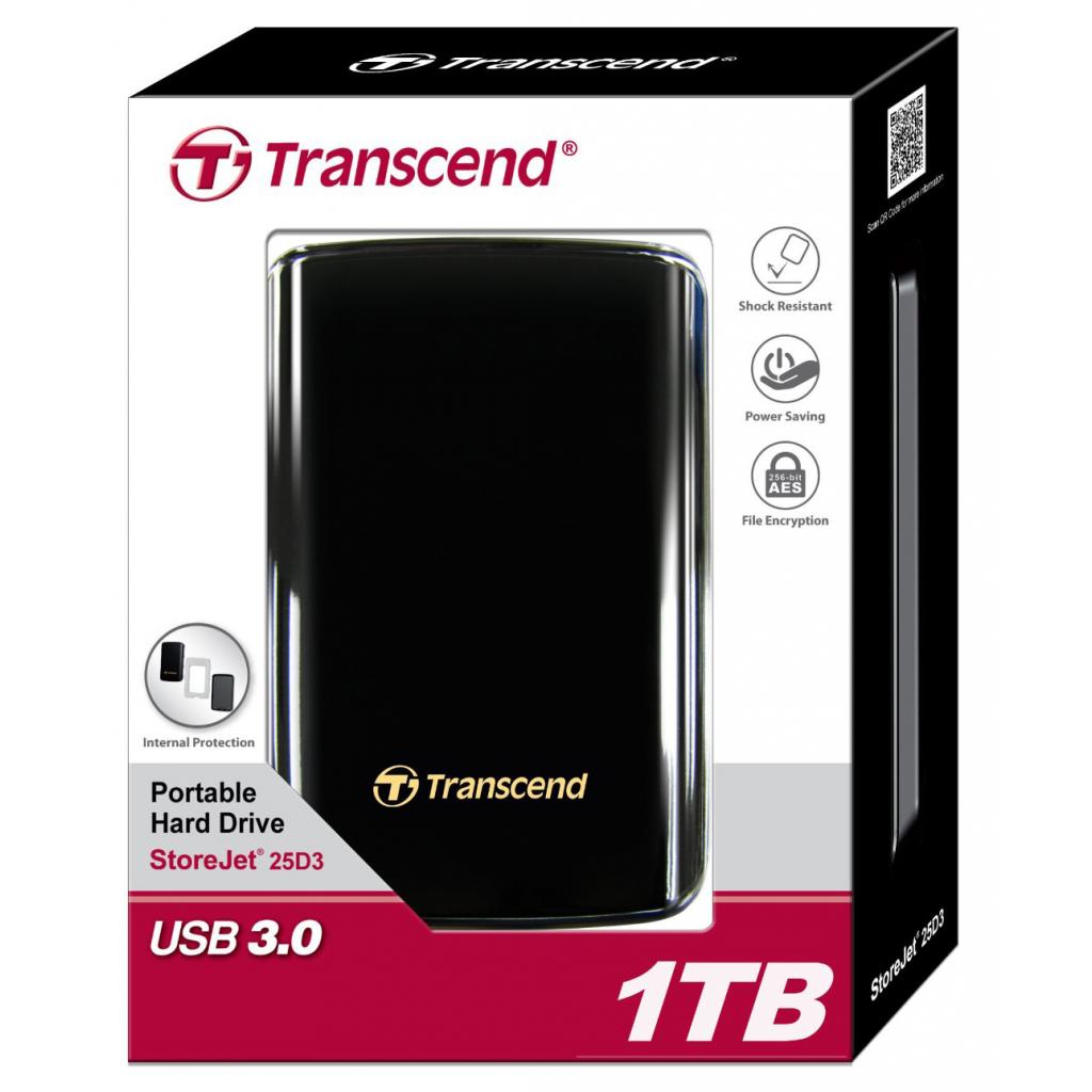 Зовнішній жорсткий диск 2.5" 1TB Transcend (TS1TSJ25D3) зображення 5