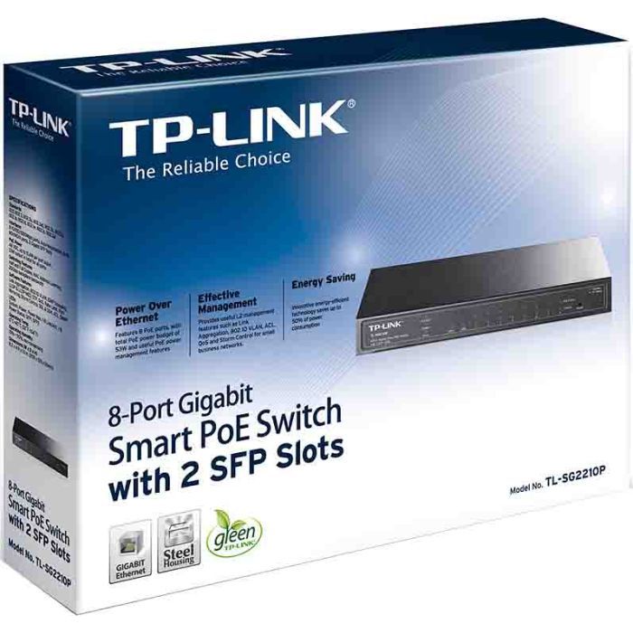 Коммутатор сетевой TP-Link TL-SG2210P изображение 3