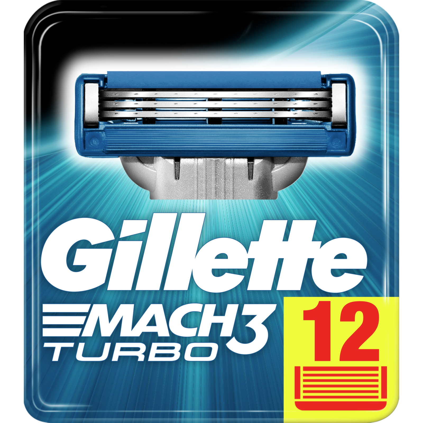 Змінні касети Gillette Mach 3 Turbo 4 шт (3014260331306)