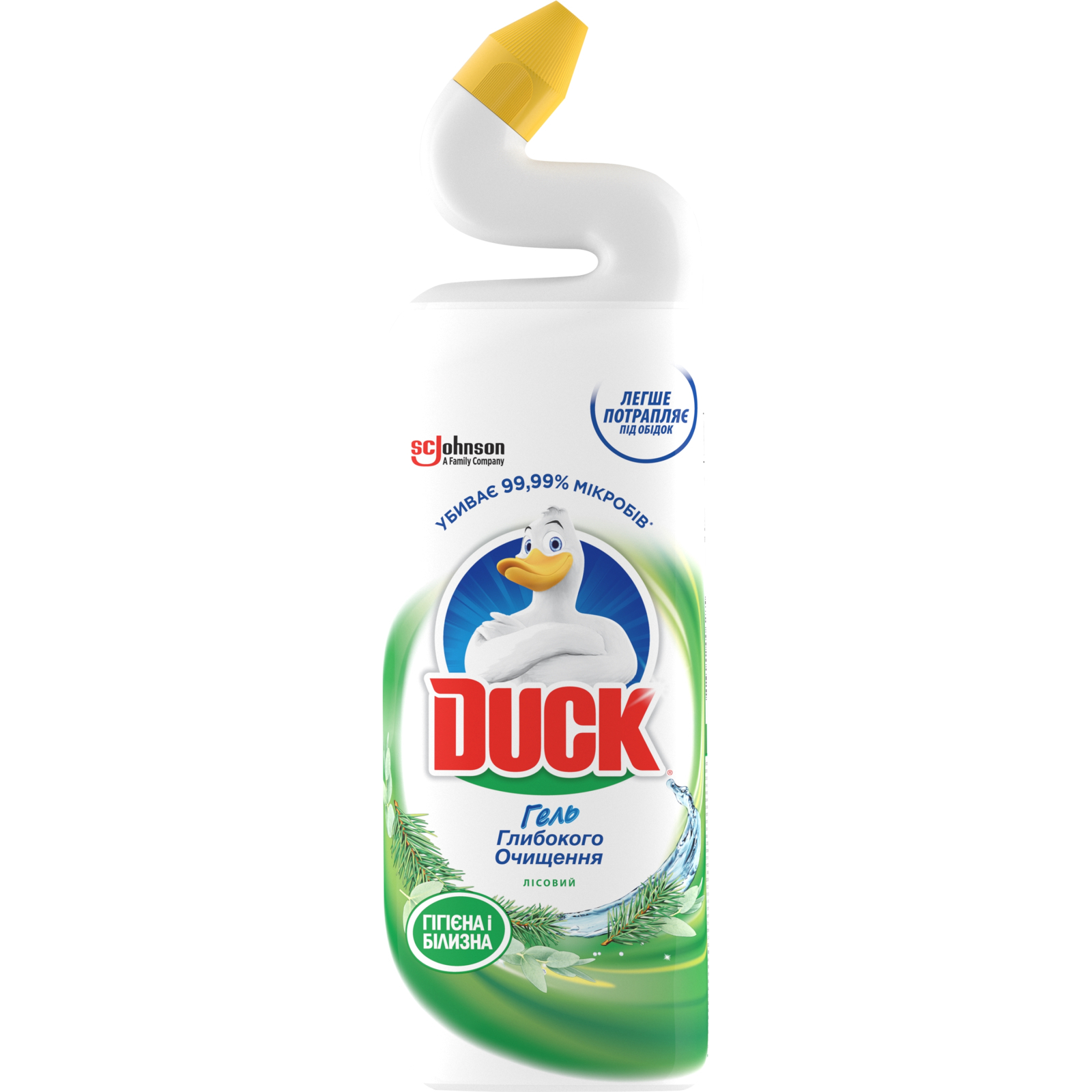 Средство для чистки унитаза Duck Гигиена и белизна Лесной 500 мл (4823002000726)