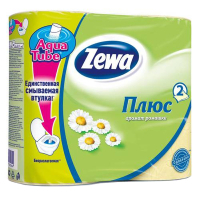 Туалетная бумага Zewa Plus 2-слойная Ромашка Желтая 4 шт (4605331030304)