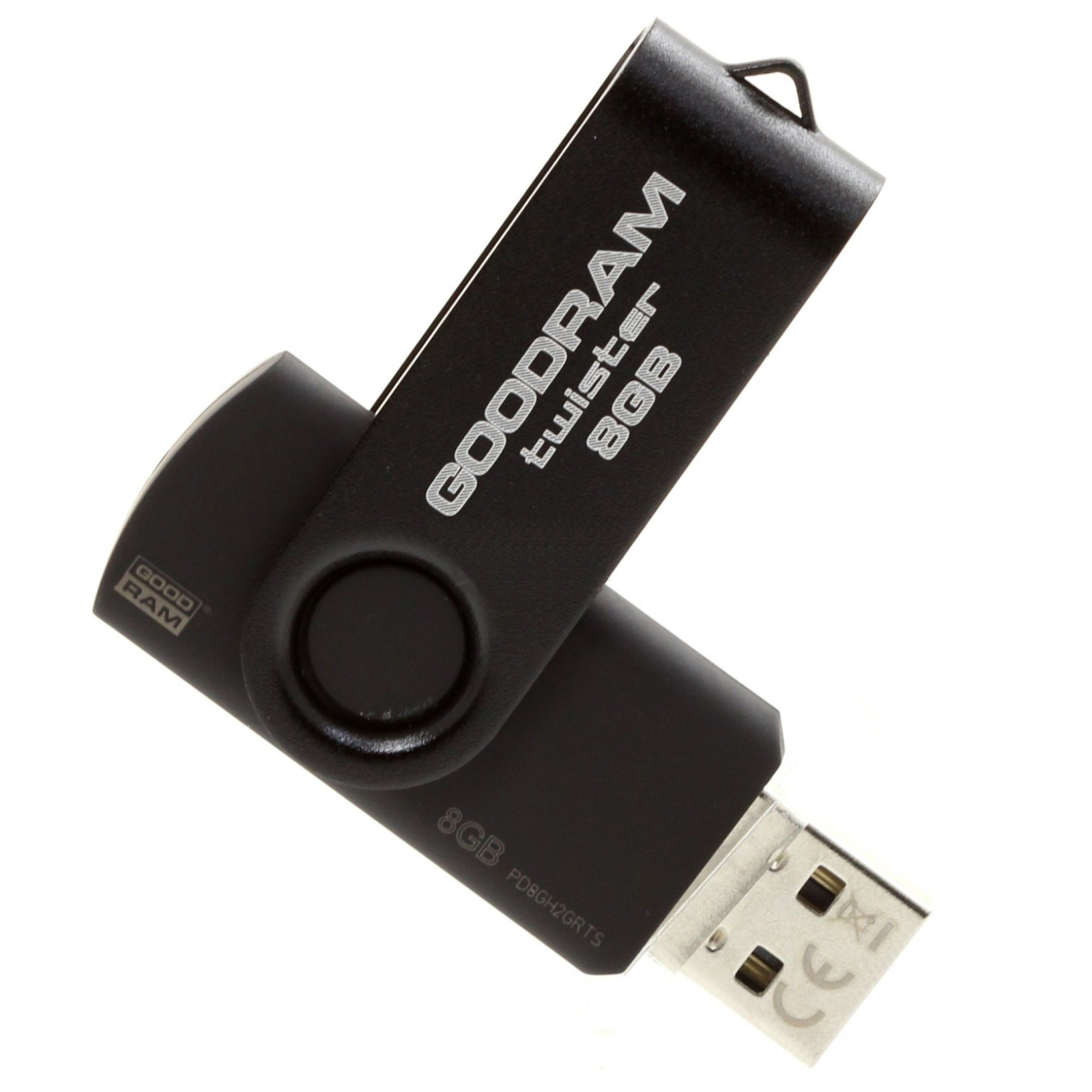 USB флеш накопитель Goodram 8GB TWISTER Black clip USB 2.0 (UTS2-0080KKR11)