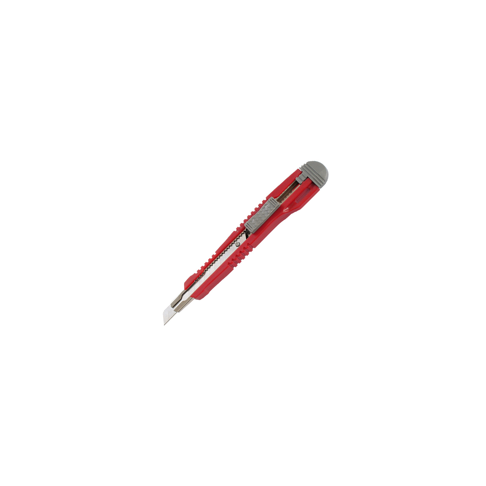 Нож канцелярский Axent 9 мм, metal runners, blister, gray-red (6601-А)