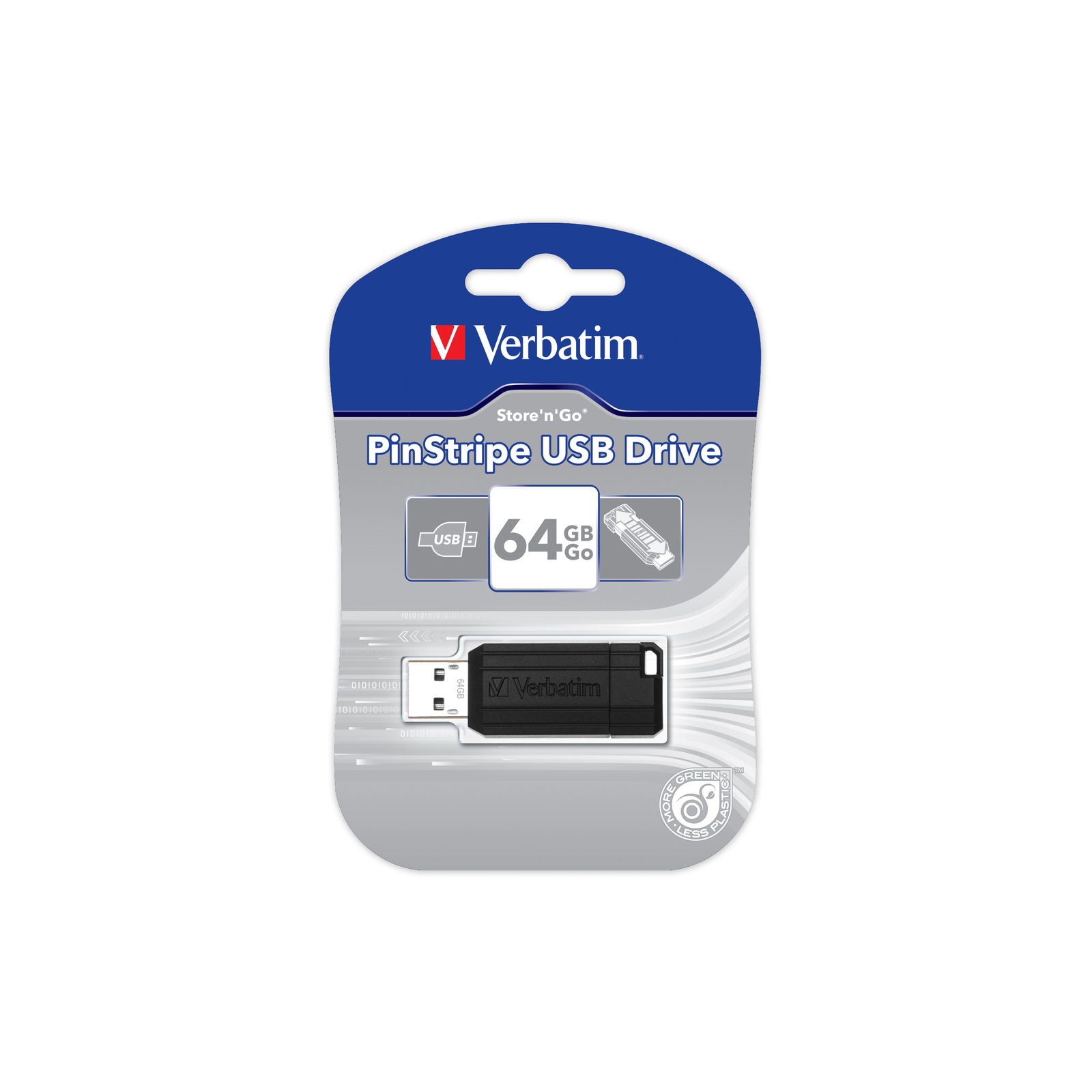 USB флеш накопитель 32Gb Store'n'Go PinStripe black Verbatim (49064) изображение 5