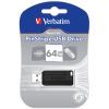USB флеш накопитель Verbatim 64GB Store 'n' Go PinStripe Black USB 2.0 (49065) изображение 5