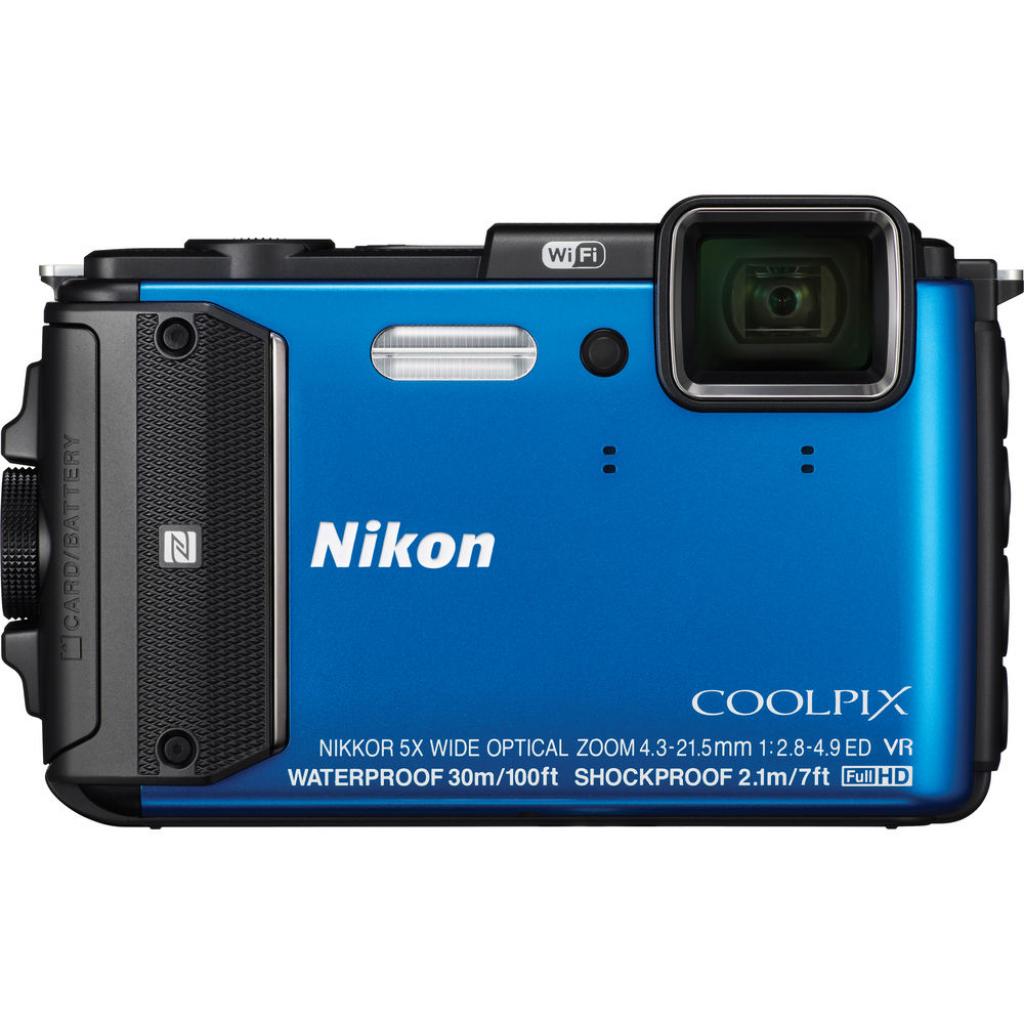 Цифровий фотоапарат Nikon Coolpix AW130 Blue (VNA841E1) зображення 2