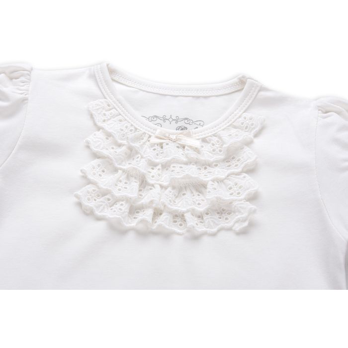 Футболка дитяча Breeze з мереживом (6640-92G-cream) зображення 2