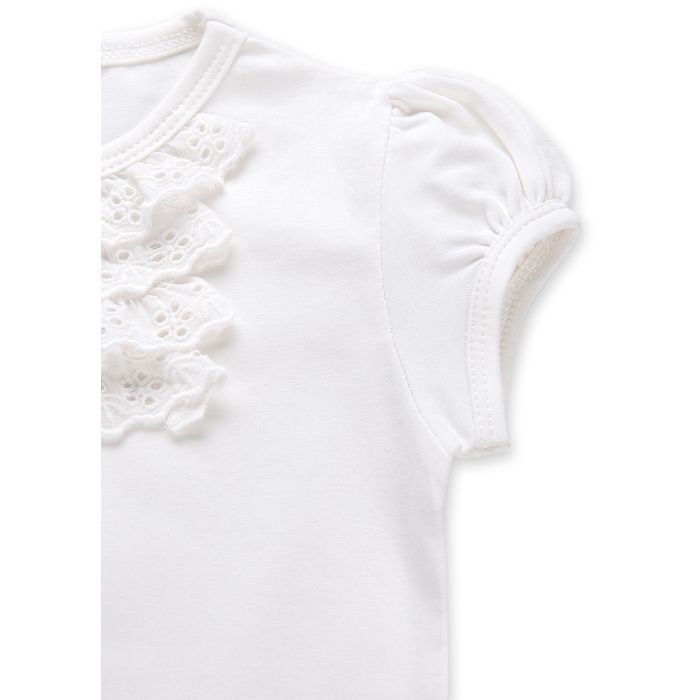 Футболка дитяча Breeze з мереживом (6640-92G-cream) зображення 3