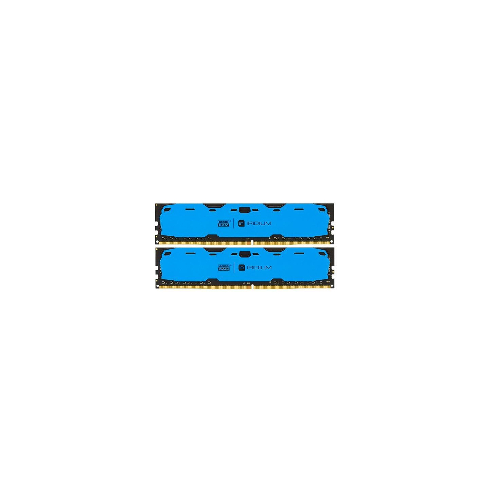 Модуль памяти для компьютера DDR4 16GB (2x8GB) 2400 MHz Iridium Blue Goodram (IR-B2400D464L15S/16GDC)