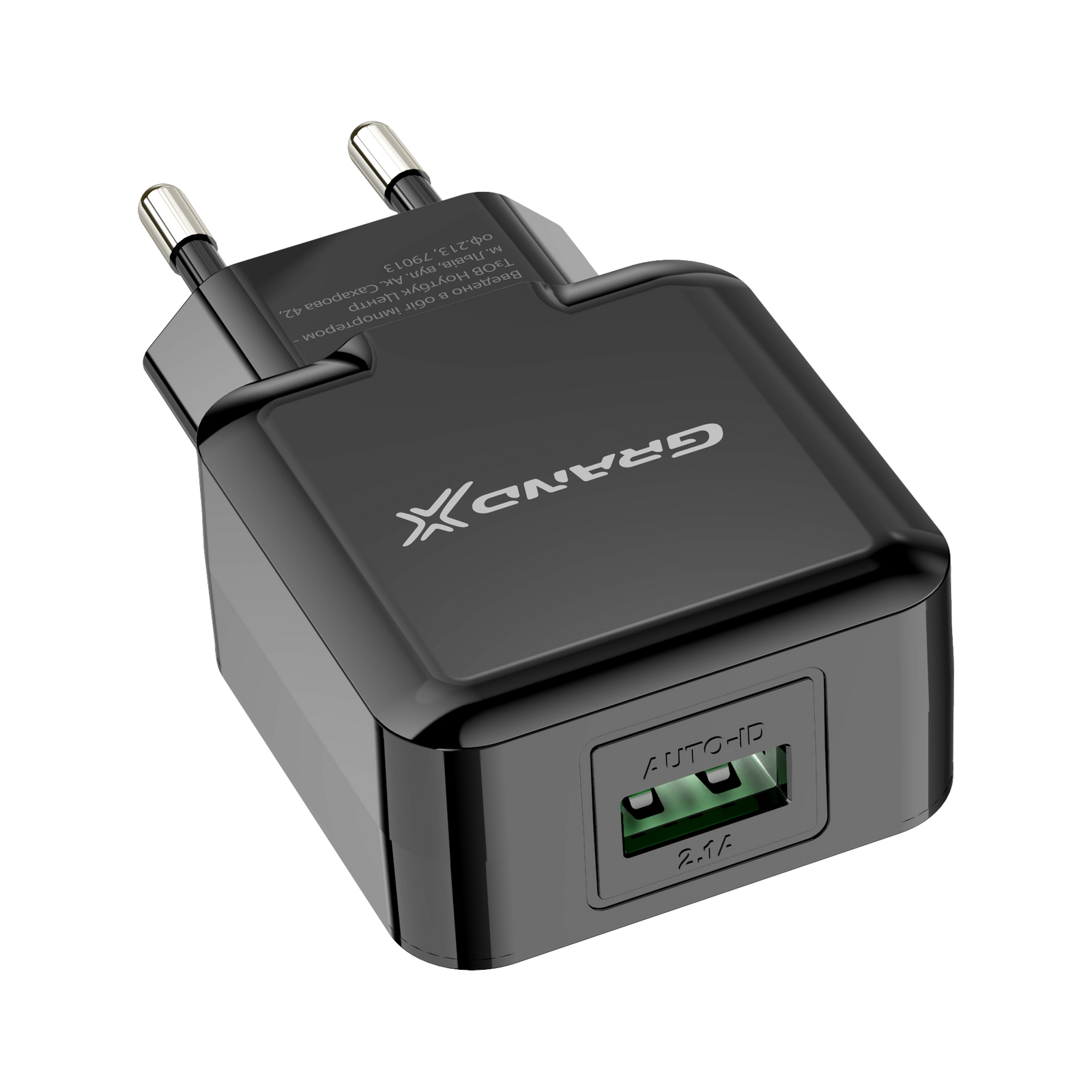 Зарядное устройство Grand-X 1*USB, 2,1A, Black, + cable USB -> Lightning, Cu, 2.1А, 1m (CH03LTB) изображение 3