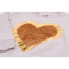 Кофта Breeze з серцем з паєток (9972-116G-beige) зображення 4