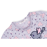 Кофта детская Breeze с птичкой "HAPPY" (10647-86G-gray) изображение 3