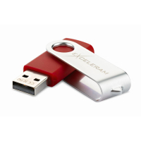 USB флеш накопитель eXceleram 32GB P1 Series Silver/Red USB 2.0 (EXP1U2SIRE32) изображение 2
