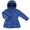 Куртка детская Snowimage удлиненная с капюшоном и цветочками (SICY-G107-116G-blue)