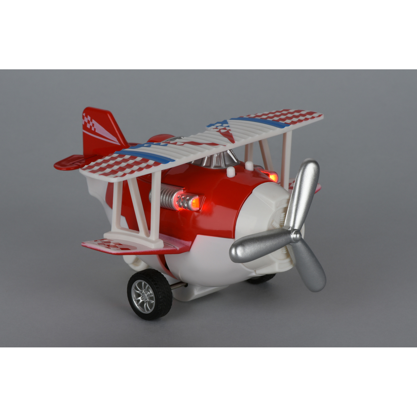 Спецтехника Same Toy Самолет металический инерционный Aircraft красный со светом (SY8012Ut-3) изображение 2