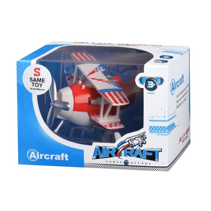 Спецтехніка Same Toy Самолет металический инерционный Aircraft зеленый со светом (SY8012Ut-4) зображення 5
