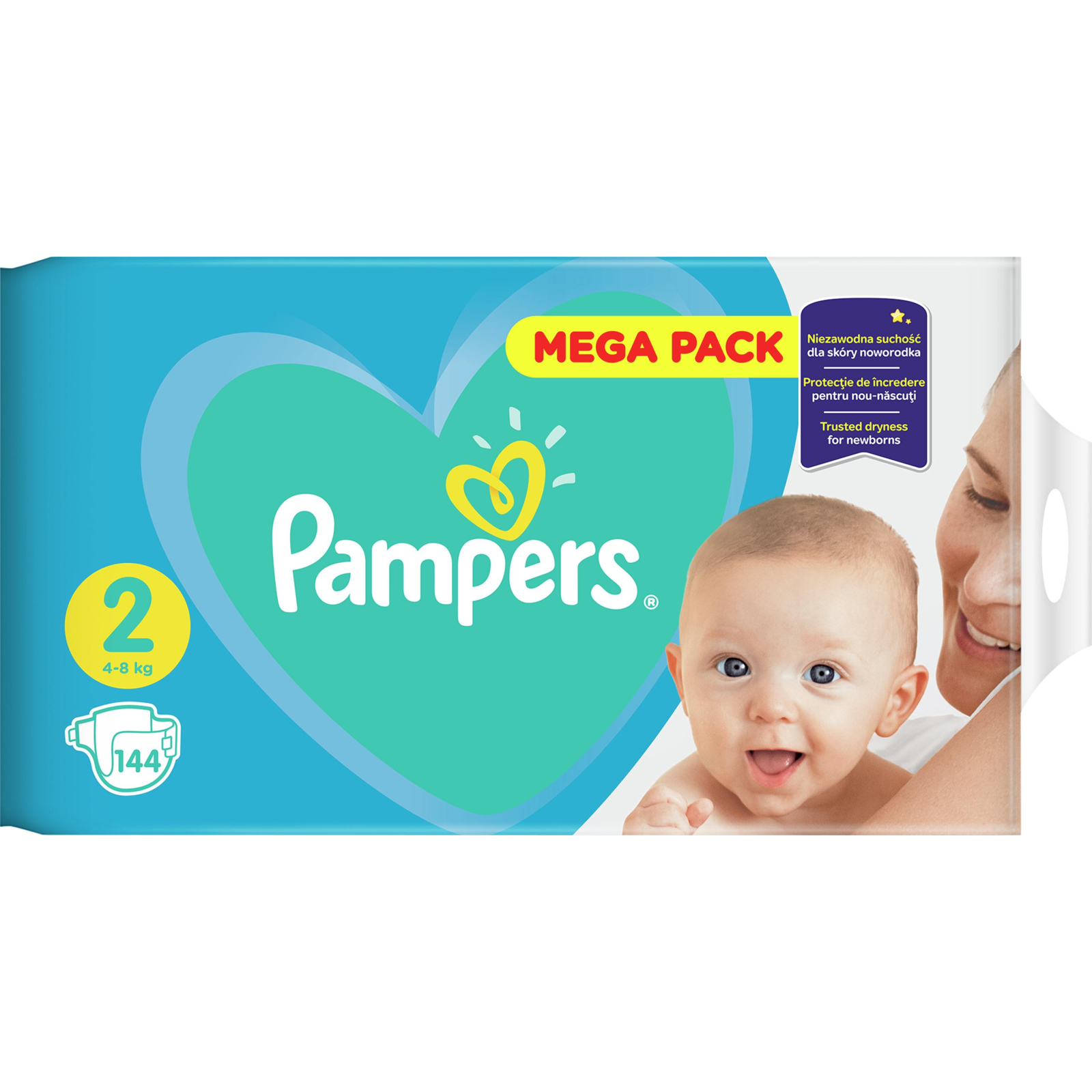 Підгузки Pampers New Baby Mini Розмір 2 (4-8 кг) 144 шт (8001090950772) зображення 3