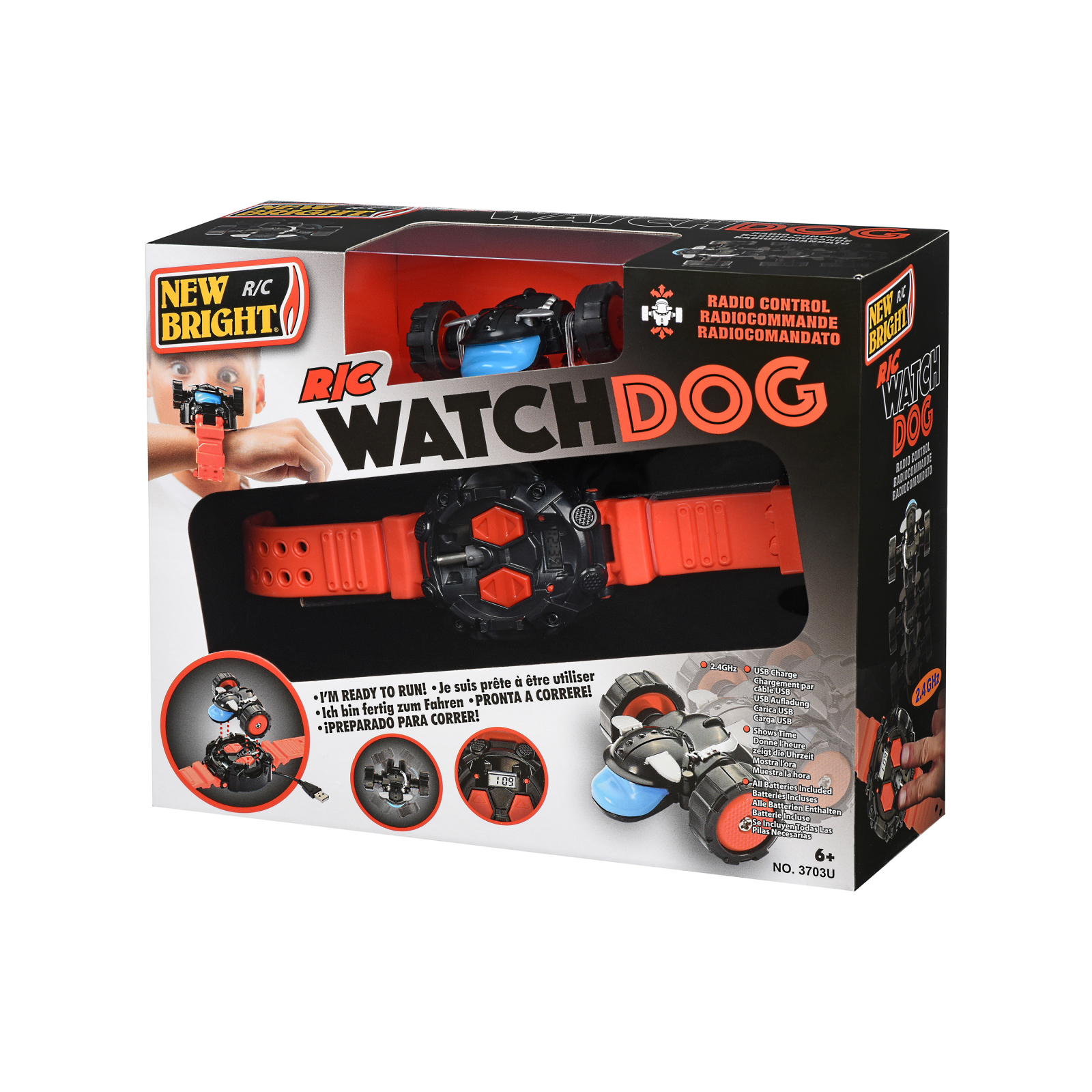 Радиоуправляемая игрушка New Bright Bright WATCHDOG CLOCK Red (3703U-2) изображение 3