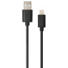 Дата кабель USB 2.0 AM to Lightning 1.8m Spring black Vinga (VCPDCLS1.8BK) изображение 3